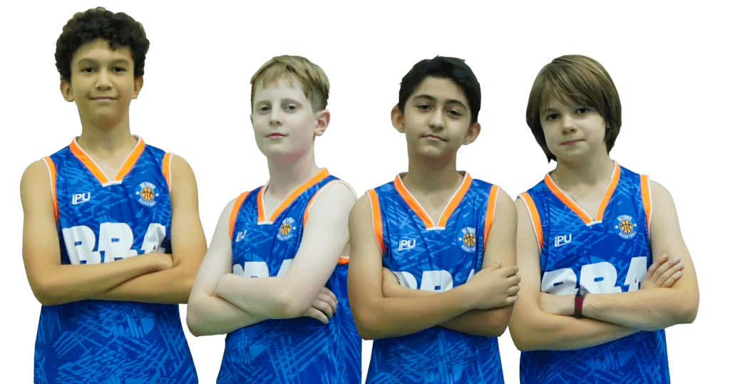 Children in basketball jersey